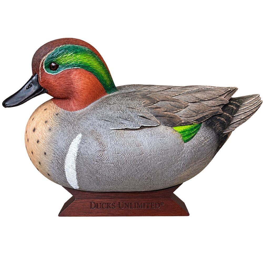 Ducks Unlimited Dick Rhode Green Winged Teal Gunning Decoy Collection Signed